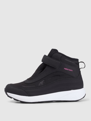 4F JUNIOR Dziewczęce buty zimowe śniegowce 4F 4FJRAW25FSBSF037 czarne Czarny