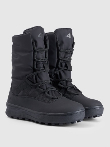 Dziewczęce buty zimowe śniegowce INUA 4F 4FJRAW25FSBSF038 - czarne