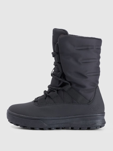 4F JUNIOR Dziewczęce buty zimowe śniegowce INUA 4F 4FJRAW25FSBSF038 czarne Czarny