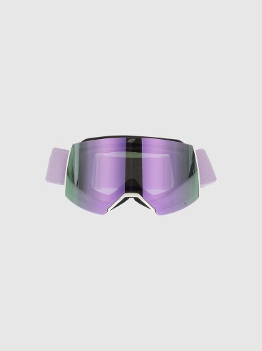 4F JUNIOR Dziewczęce gogle narciarskie 4F 4FJWAW25AGOGF060 fioletowe Fioletowy