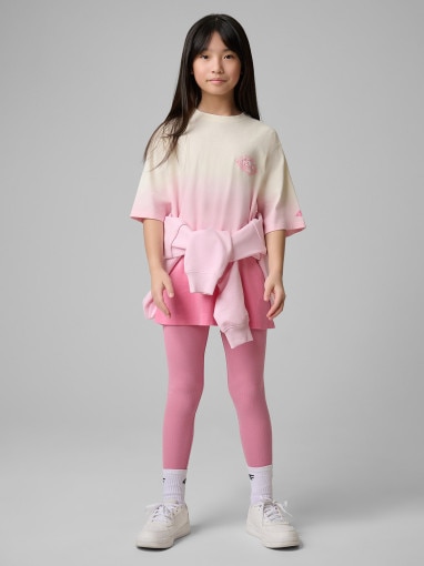  4F JUNIOR Dziewczęce legginsy 4F 4FJWSS26TTIGF270  różowe Różowy