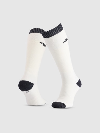 4F JUNIOR Dziewczęce skarpetki narciarskie 4F 4FJWAW25UFSOF227 białe Biały