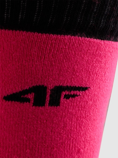 Dziewczęce skarpetki narciarskie 4F 4FJWAW25UFSOF227 - różowe