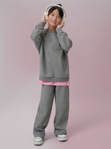  4F JUNIOR Dziewczęce spodnie dresowe 4F 4FJRSS26TTROF1726  szare Szary