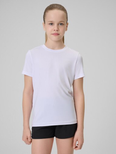 Dziewczęcy komplet sportowy na WF 4F 4FJRSS26TAPSF180 - multikolor