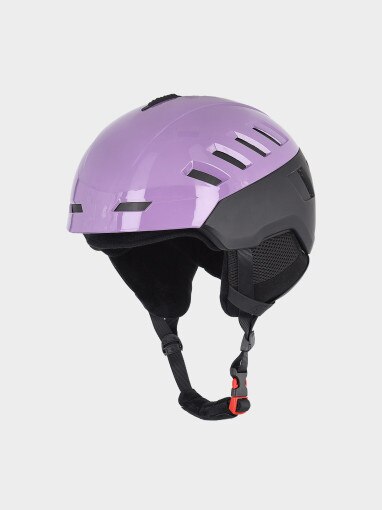 4F Kask narciarski uniseks 4F 4FWAW24AHELU072  fioletowy Fioletowy