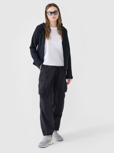 Damski softshell 4F 4FWSS25TSOFF320 - czarny