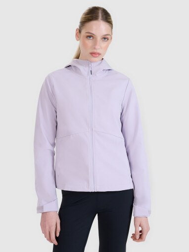 4F Damski softshell 4F 4FWSS25TSOFF320  fioletowy Fioletowy