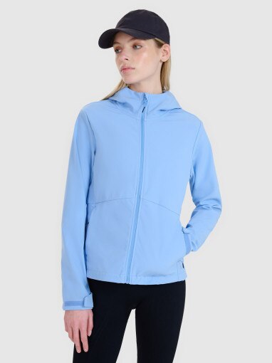 4F Damski softshell 4F 4FWSS25TSOFF320  niebieski Niebieski