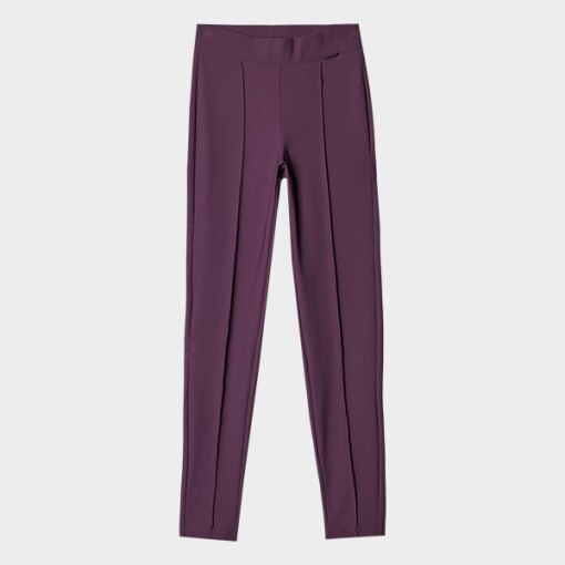 Damskie legginsy basic 4F 4FRAW24TTIGF225 - fioletowe