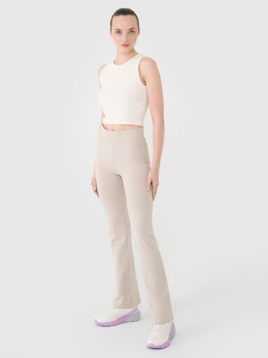 4F Damskie legginsy 4F 4FRSS25TTIGF258  beżowe Beżowy