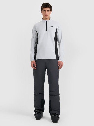 Męska bielizna termiczna polarowa (góra) 4F 4FWAW25UFLEM066 - szara