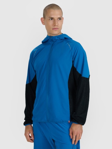 4F Męska bluza do biegania w terenie 4F 4FWAW25TFSWM582 niebieska Niebieski