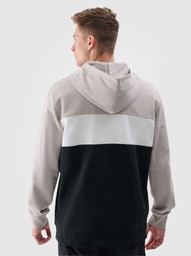 4F Męska bluza dresowa nierozpinana bez kaptura 4F 4FWSS24TSWSM1032  szara Szary