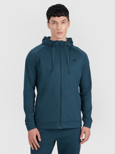 4F Męska bluza treningowa 4F 4FWAW25TFSWM586  turkusowy Turkusowy