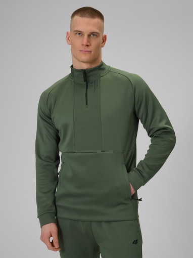 Obrazek dla: 4F Męska bluza treningowa 4F 4FWSS26TFSWM628  khaki Khaki