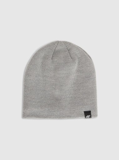  4F Męska czapka zimowa 4F 4FRAW25ACAPM0735  szara Szary