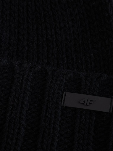 Męska czapka zimowa 4F 4FRAW25ACAPM0830 - czarna