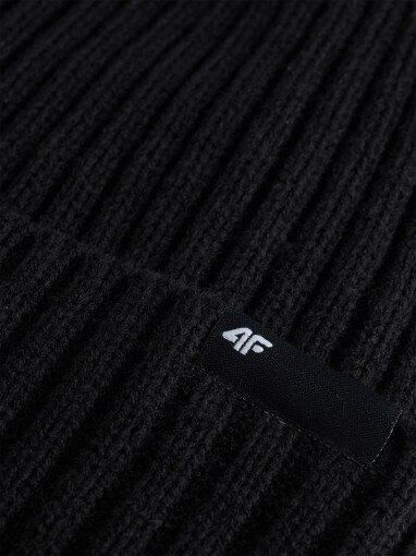 Męska czapka zimowa 4F 4FWAW25ACAPM673 - czarna