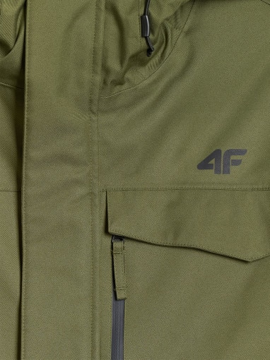 Męska kurtka narciarska 4F 4FRAW25TTJAM1079 - oliwkowa
