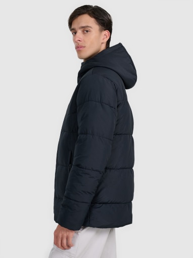 Męska kurtka puchowa 4F 4FRAW25TDJAM0795 - czarna