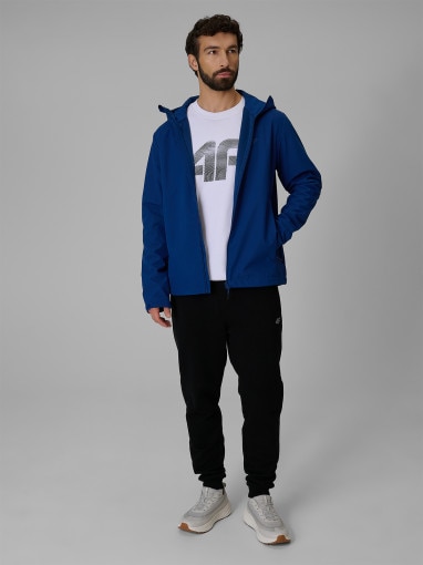 Męska kurtka softshell 4F 4FRSS26TSOFM624 - granatowa