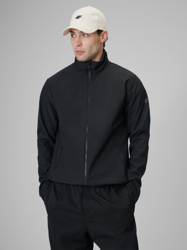 Obrazek dla: 4F Męska kurtka softshell wiatroodporna 4F 4FWSS26TSOFM548  czarna Czarny