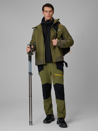 Męska kurtka trekkingowa 4F 4FWSS26TTJAM1103 - khaki