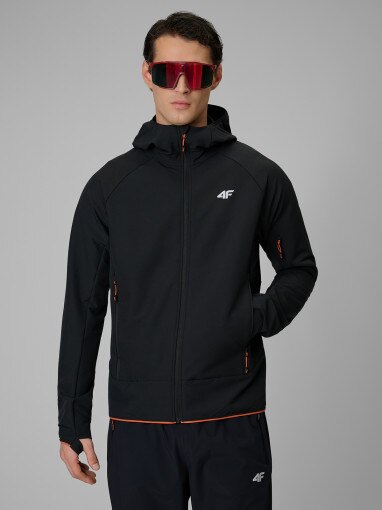 Obrazek dla: 4F Męska kurtka trekkingowa softshell 4F 4FRSS26TSOFM644  czarna Czarny