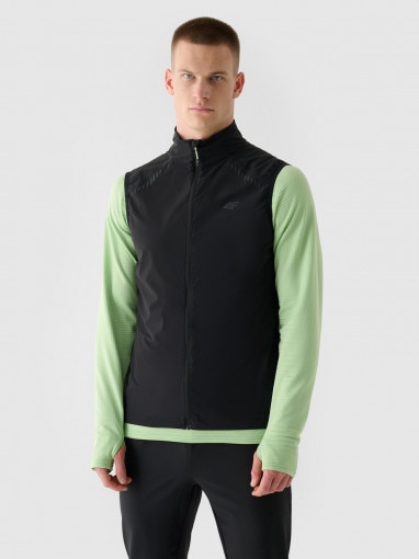 4F Męski bezrękawnik do biegania Ultralight 4F 4FRAW24TVJAM213  czarny Głęboka czerń