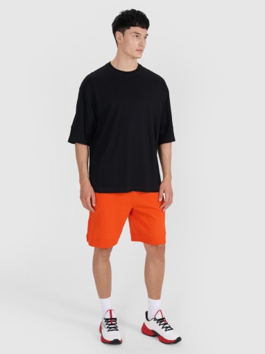 Męski t-shirt oversize 4F 4FRSS25TTSHM2653 - czarny