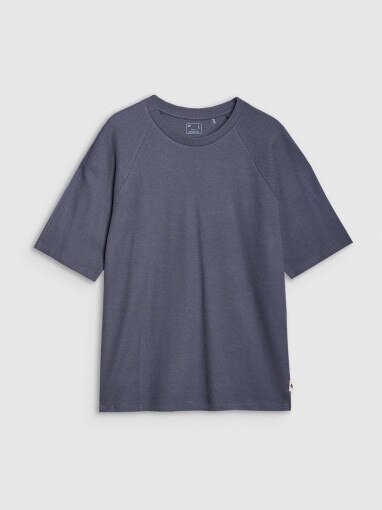 4F Męski tshirt oversize 4F 4FRSS25TTSHM2731  szary Szary