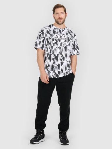 Męski t-shirt oversize z nadrukiem 4F 4FRAW25TTSHM3787 - multikolor