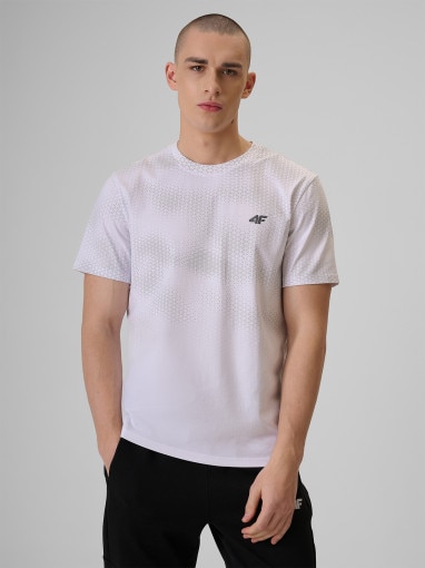 Obrazek dla: 4F Męski tshirt z nadrukiem 4F 4FRSS26TTSHM3807  biały Biały