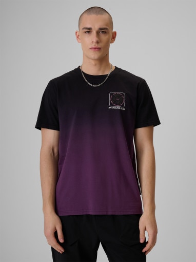 Obrazek dla: 4F Męski tshirt z nadrukiem 4F 4FRSS26TTSHM3877  czarny Czarny