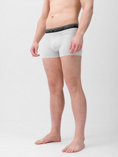 Męskie bokserki (2-pack) 4F 4FWMM00UBXSM051 - białe