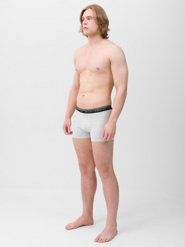 4F Męskie bokserki (2pack) 4F 4FWMM00UBXSM051  białe Biały