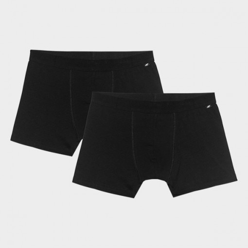 Męskie bokserki (2-pack) 4F 4FWMM00UBXSM059 - czarne