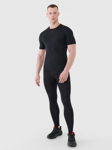 4F Męskie legginsy treningowe 4F 4FWMM00TFTIM416 czarne Czarny