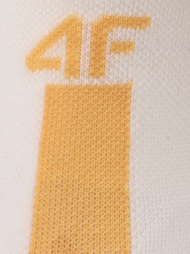 Męskie skarpetki trekkingowe 4F 4FRAW25UFSOM268 - białe