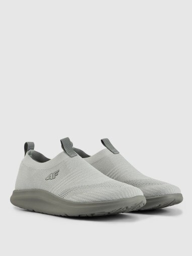 Męskie sneakersy wsuwane NEONITE 4F 4FRSS26FSNEM020 - szare