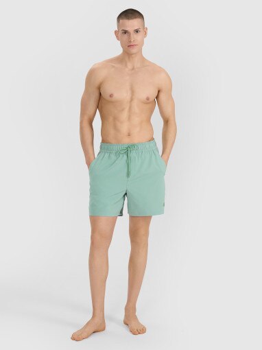 4F Męskie spodenki plażowe 4F 4FWSS25UBDSM134  zielone Khaki
