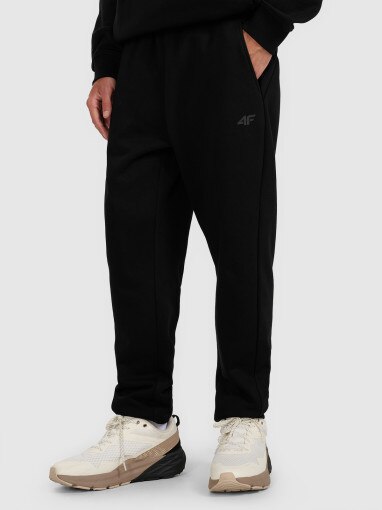 Męskie spodnie dresowe 4F 4FWAW25TTROM1251 - czarne