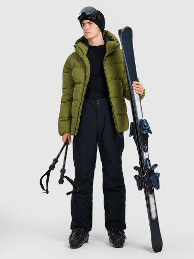 4F Męskie spodnie narciarskie 4F 4FWAW25TFTRM0924 czarne Czarny