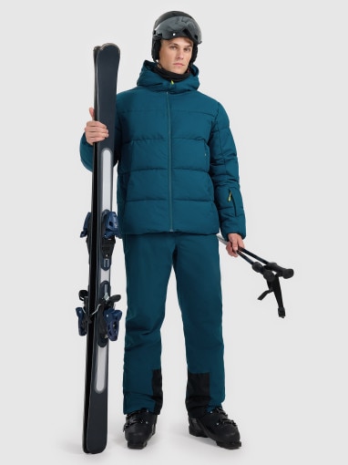 4F Męskie spodnie narciarskie 4F 4FWAW25TFTRM0924 granatowe Granatowy