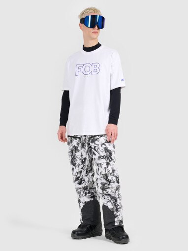 4F Męskie spodnie snowboardowe 4F 4FRAW25TFTRM1272 multikolor Multikolor