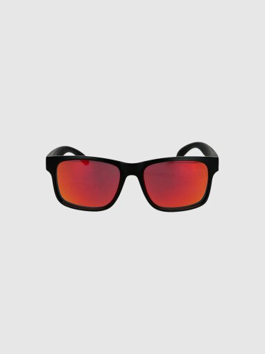 4F Okulary przeciwsłoneczne z powłoką lustrzaną  4F 4FWMM00ASUNU070  granatowe Granatowy