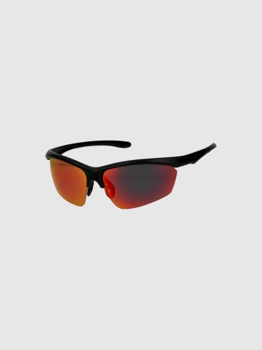 4F Okulary sportowe z polaryzacją 4F 4FWMM00ASPSU018  czerwone Czerwony