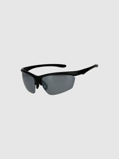 4F Okulary sportowe z polaryzacją 4F 4FWMM00ASPSU018  czarne Czarny