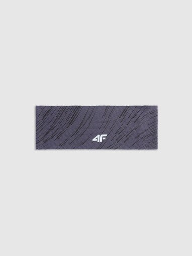 4F Opaska do biegania uniseks 4F 4FWSS25ABANU097  szara Szary